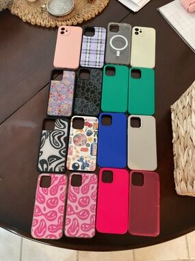 Assorted iPhone Silicone & Printed Cases - Multiple Colors